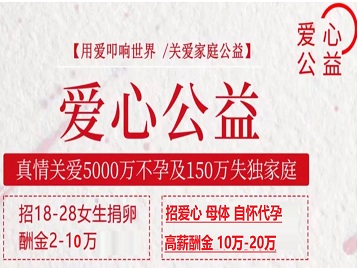 龙城捐卵助孕生子 爱心志愿者招募